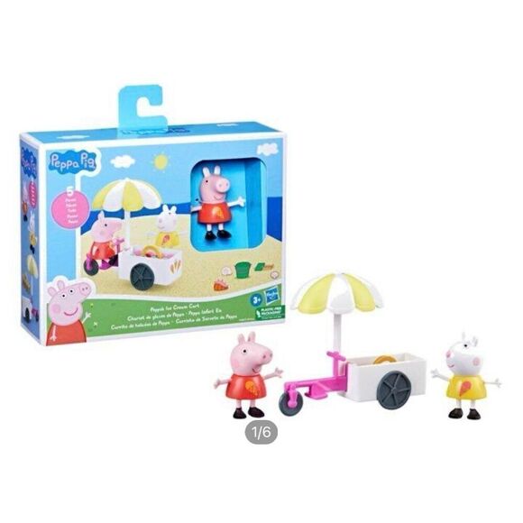 ❤️Peppa Pig Ice Cream Cart 5 Piece Set - Picture 4 of 4